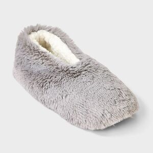 Lemon Cozy Plush Women's Slipper - Light Gray
